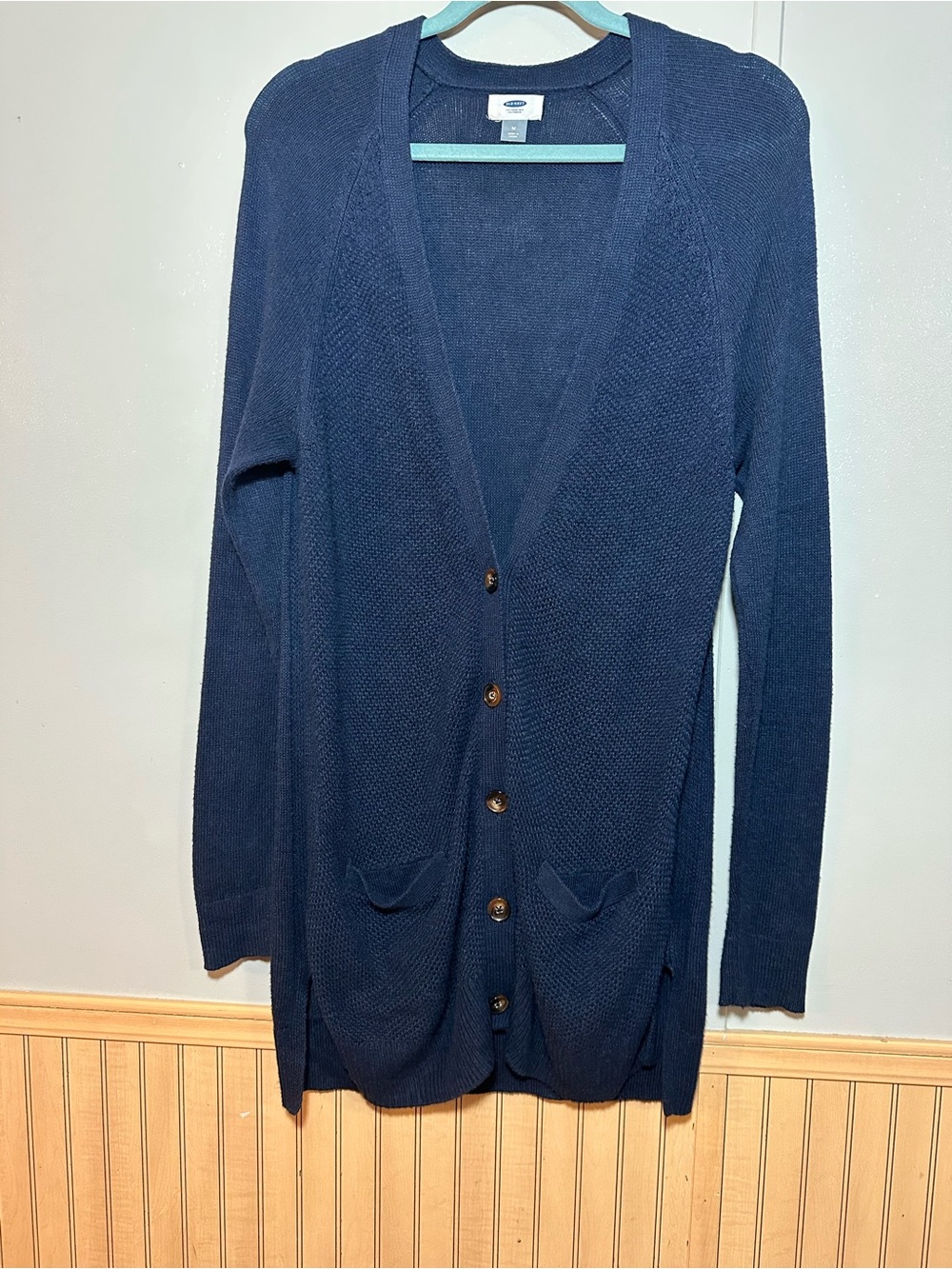 Old Navy Women's Y2K Preppy Knit Button-Up Cardigan Medium Academia Layers